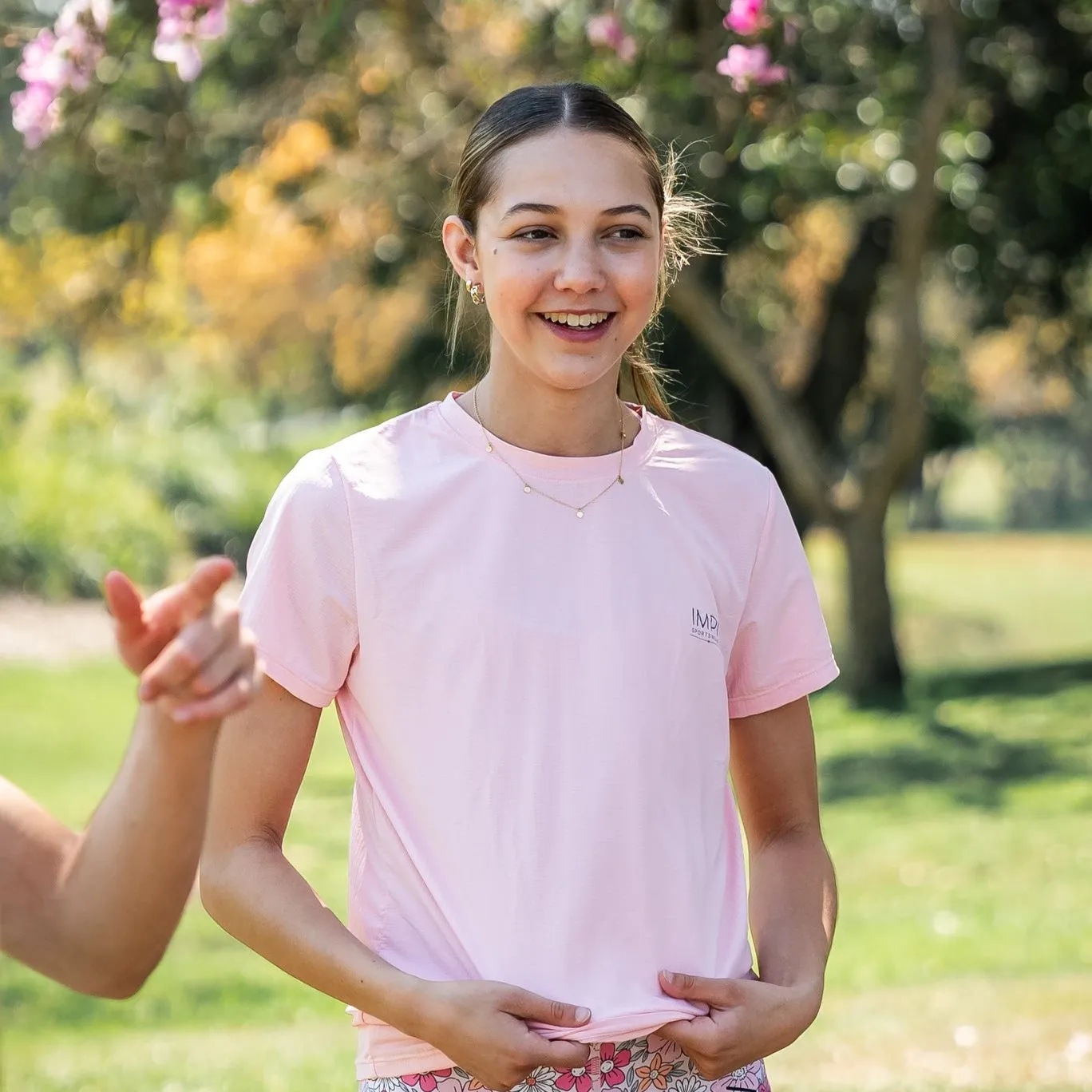 IMPI Running Tee - Pale Pink