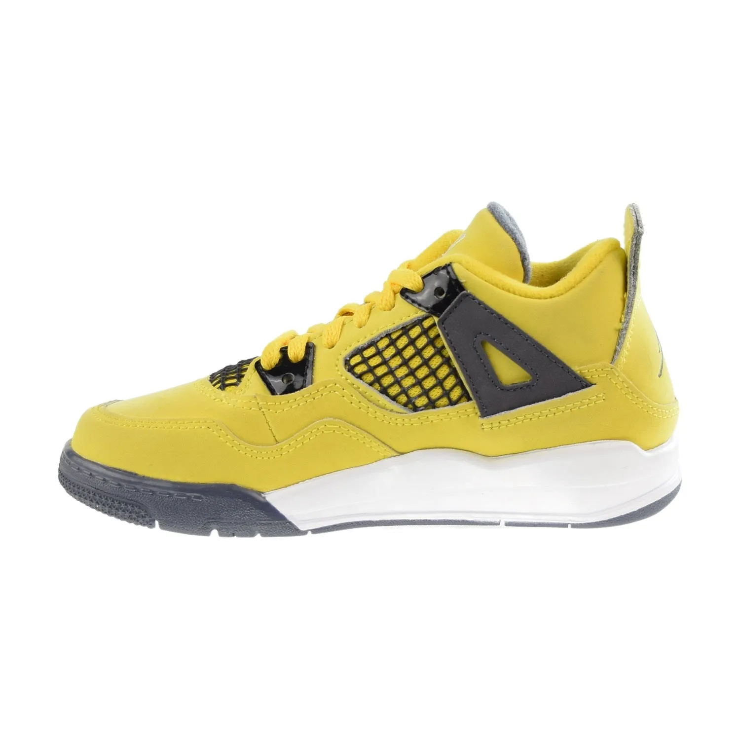 Jordan 4 Retro (PS) "Lightning" Little Kids' Shoes Tour Yellow-White-Blue