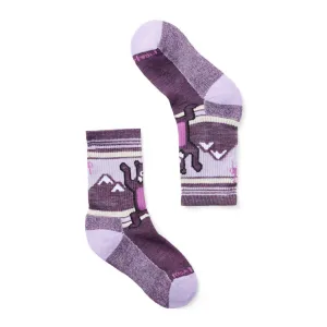 Kids' Hike Light Cushion Hiking Bear Crew Sock - Purple Iris