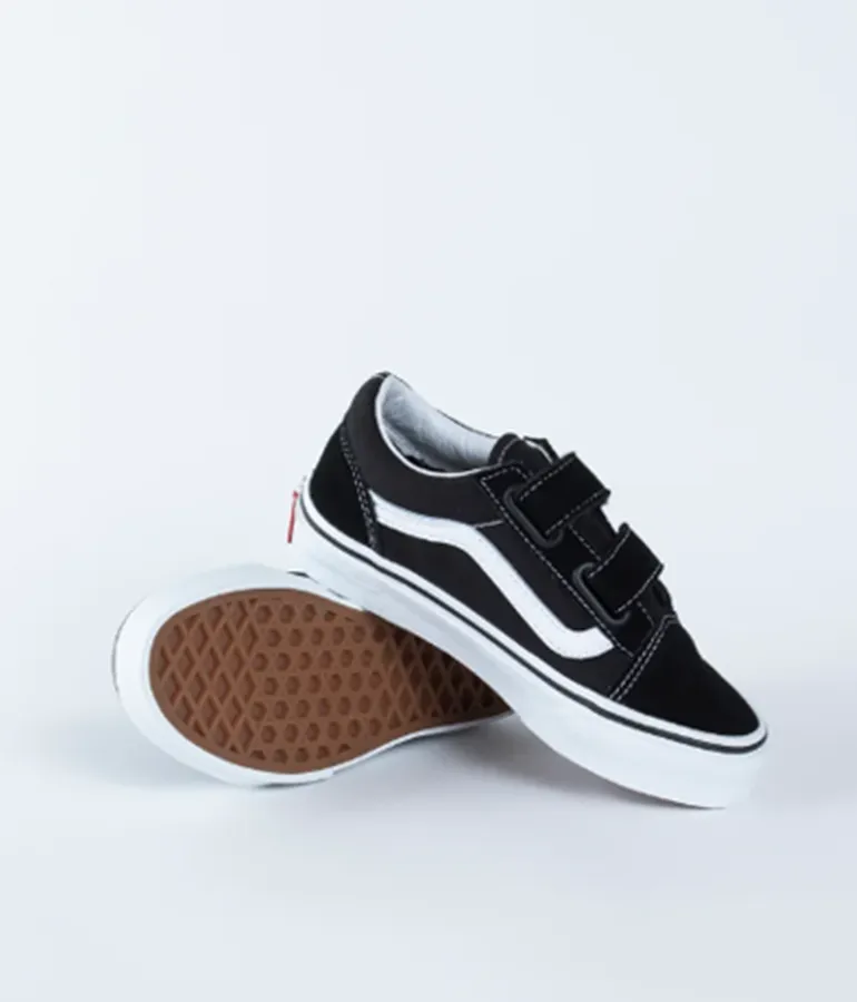 Kid's Vans Old Skool V - Black/True White