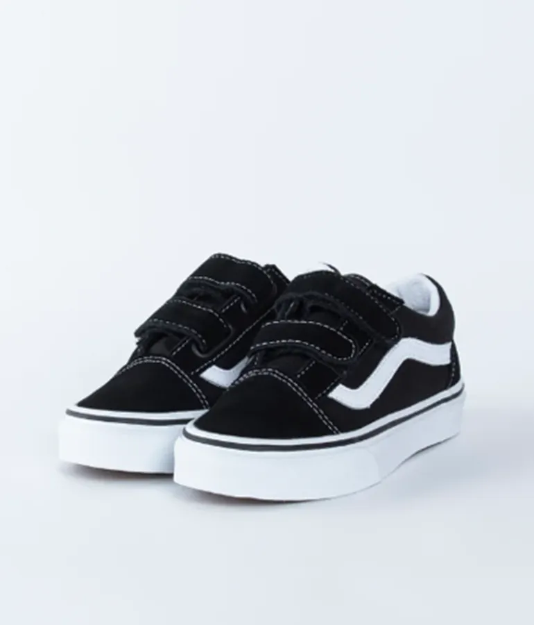 Kid's Vans Old Skool V - Black/True White