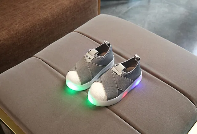 KKABBYII Kids LED Sneakers Breathable Luminous with Light Size 21-30