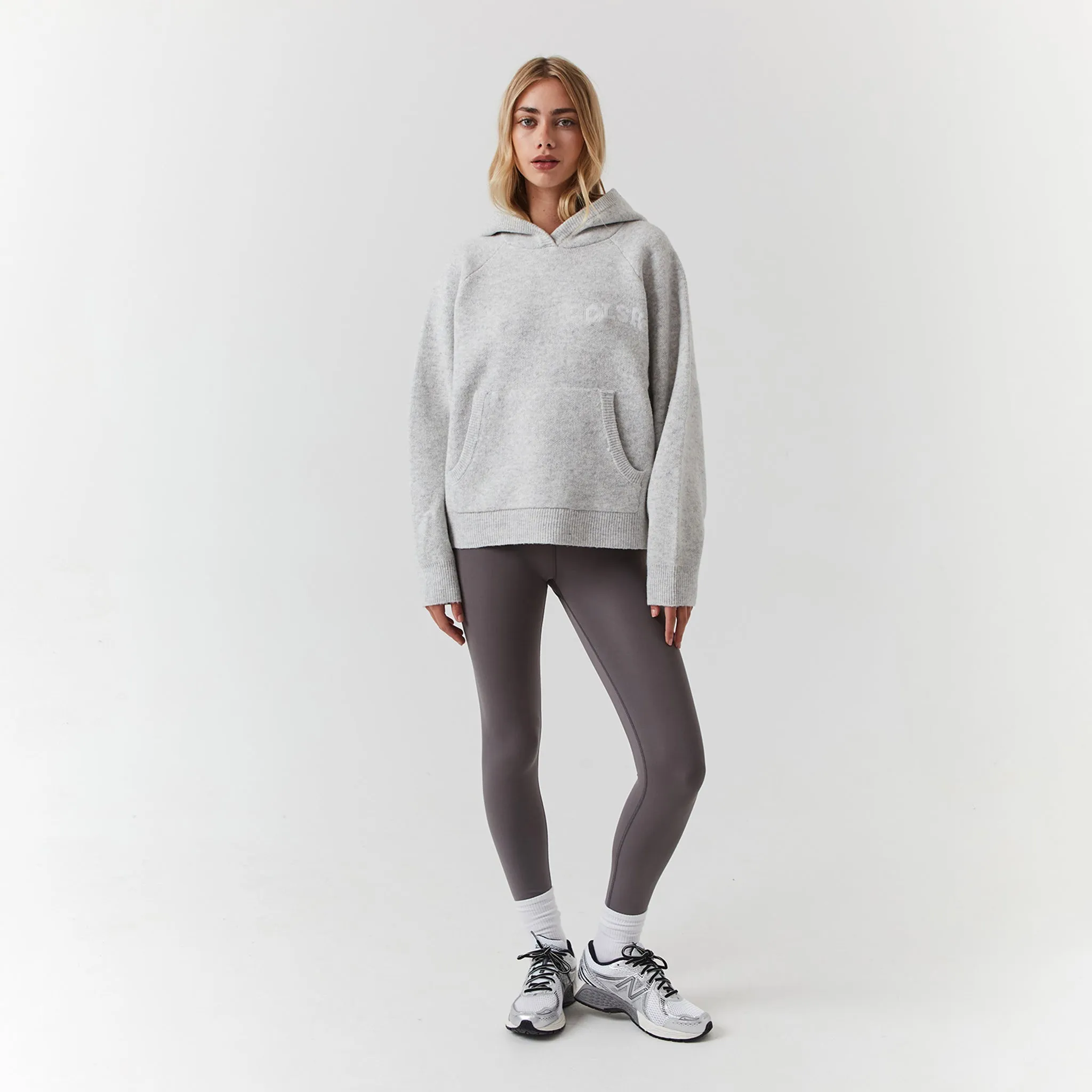 Knit CLSR Hoodie | Light Grey