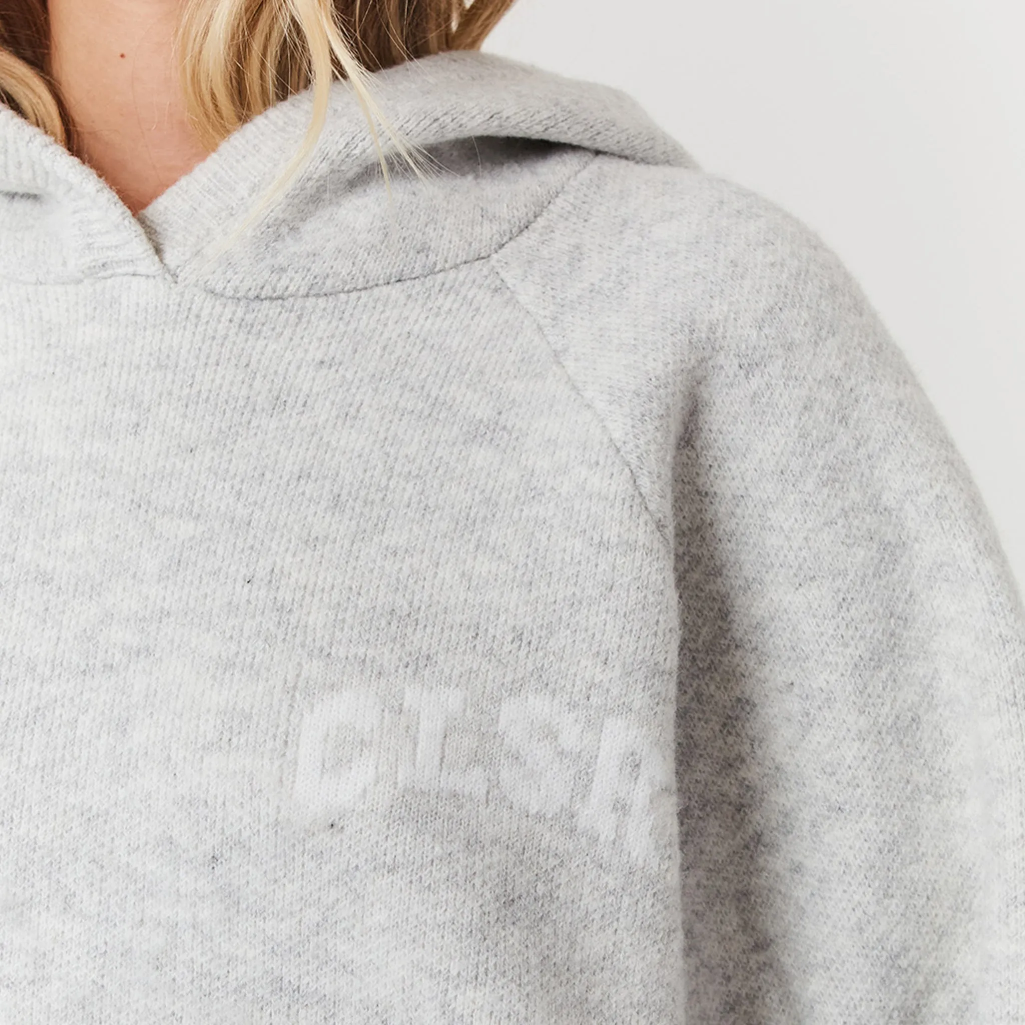 Knit CLSR Hoodie | Light Grey