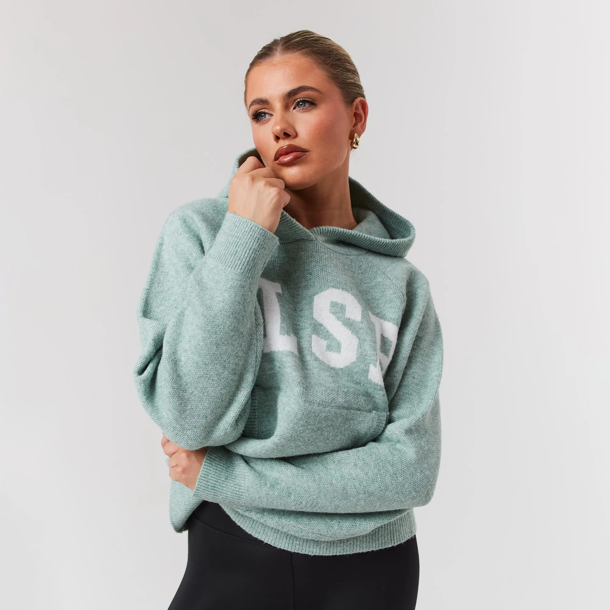 Knit Hoodie | Green