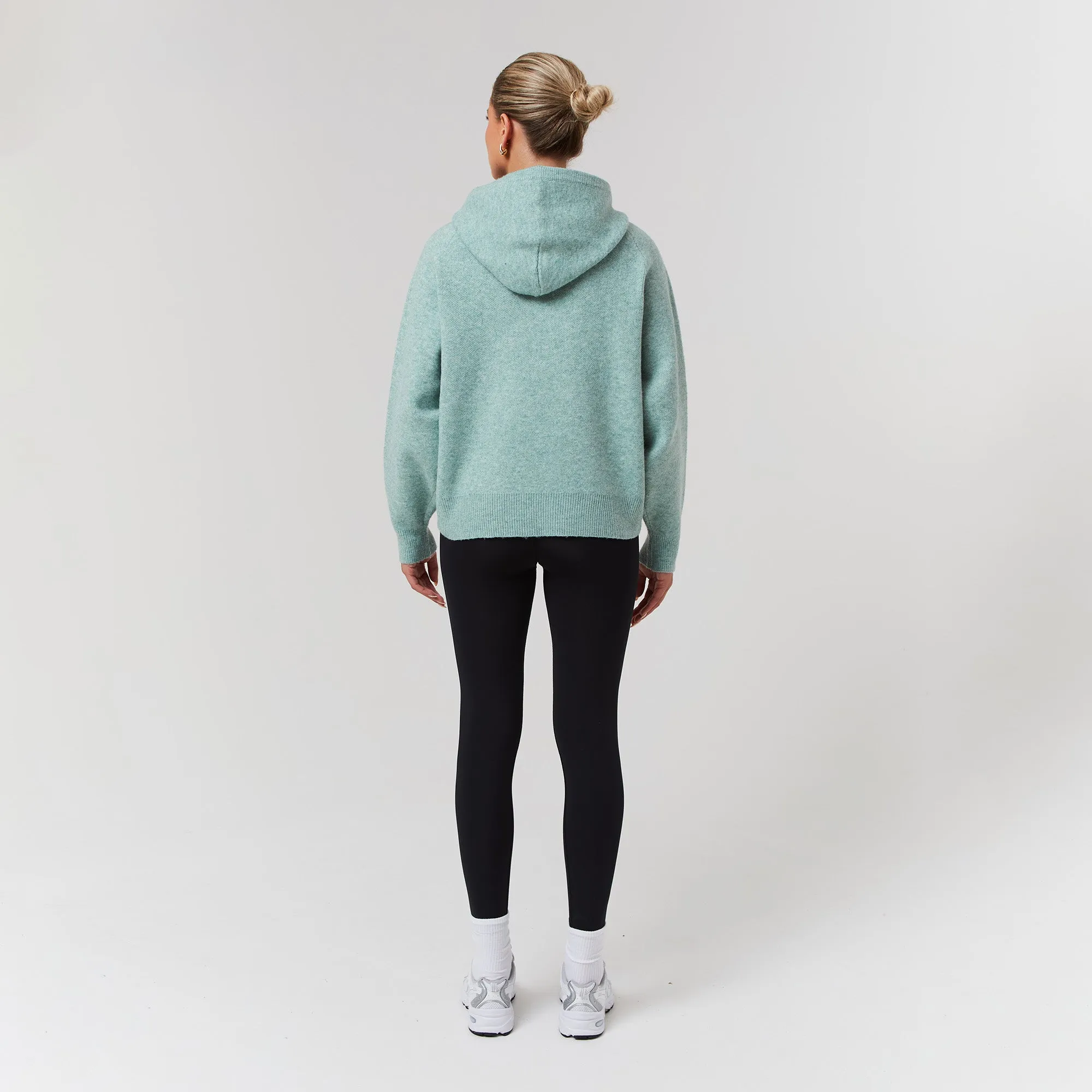 Knit Hoodie | Green