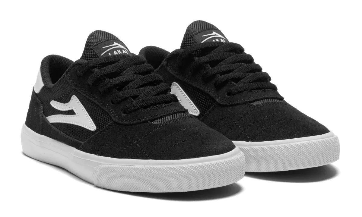 LAKAI Cambridge Shoes Kids Black/White Suede