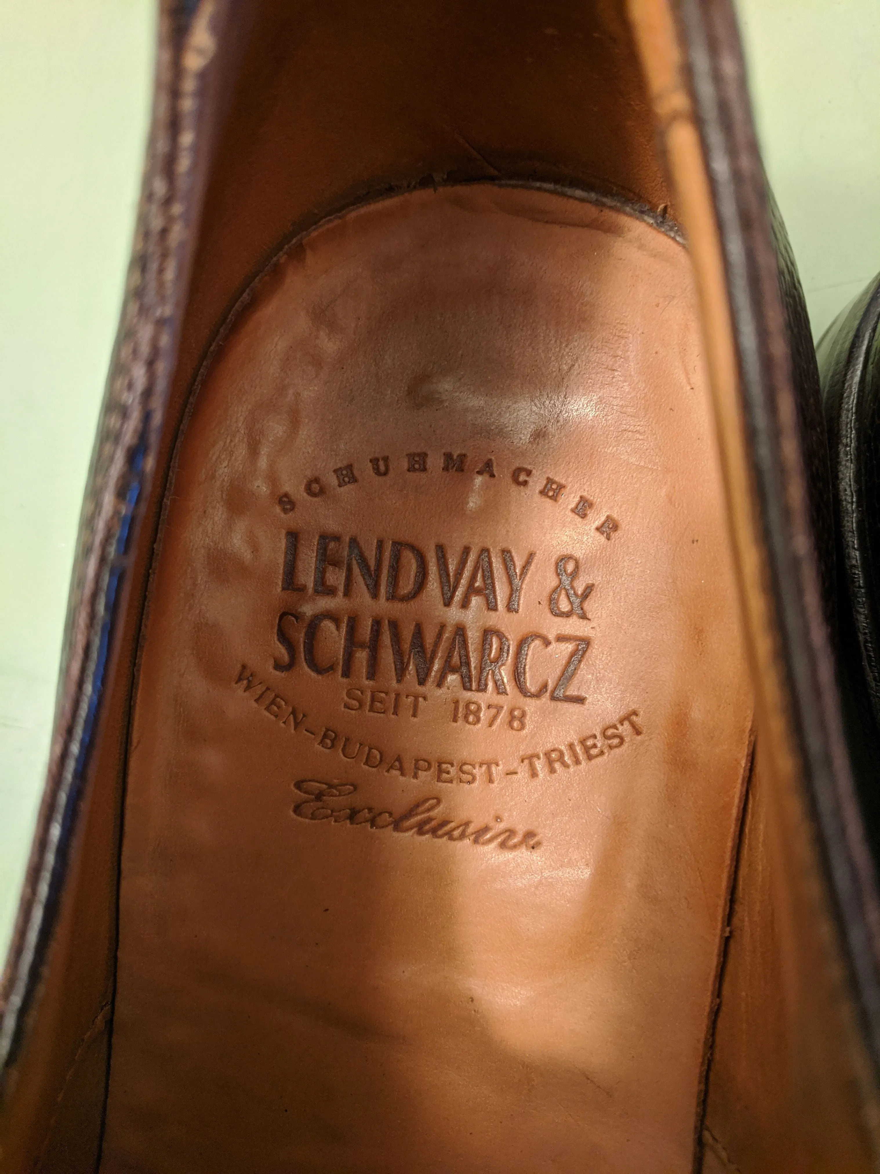 Lendvay & Schwarcz Pebble* Grain Bluchers Size 44 EU Mens US 10 -10.5 F*S