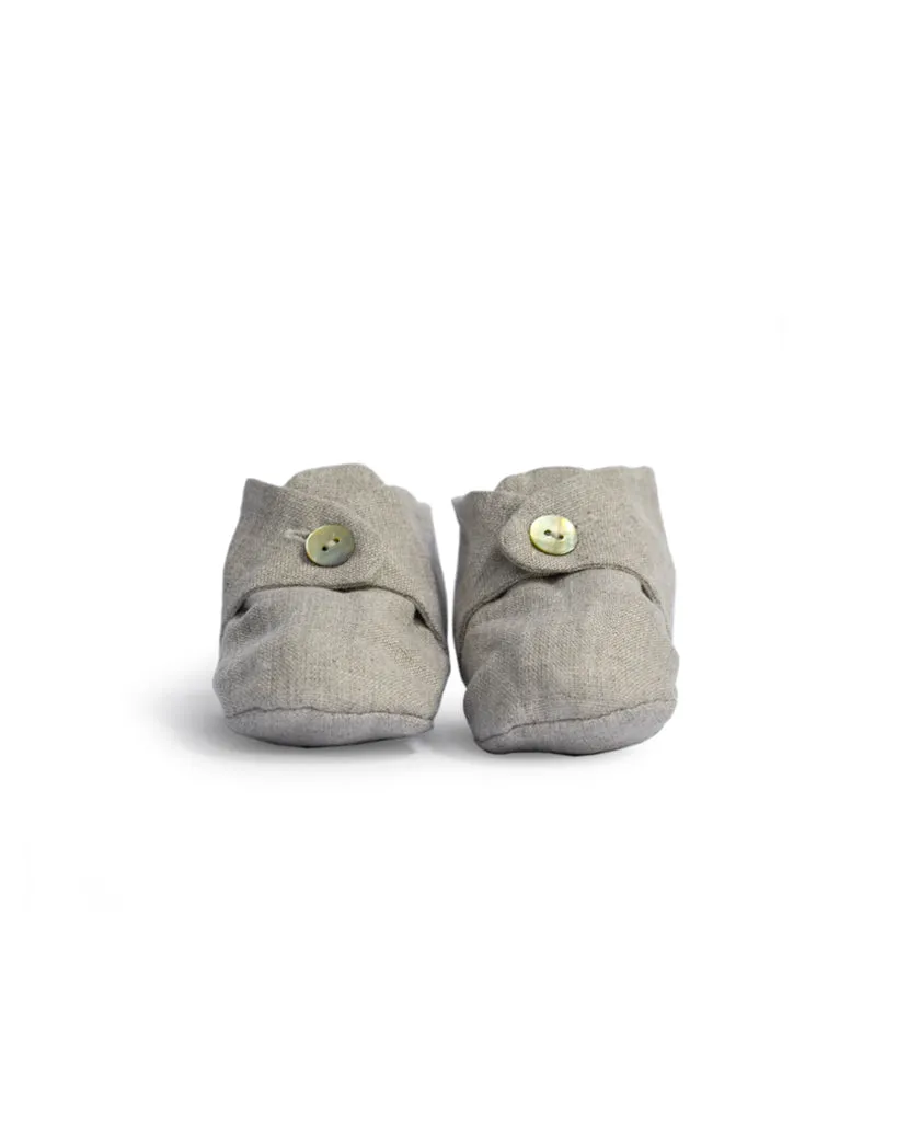 Linen Baby Booties (OUT OF STOCK)