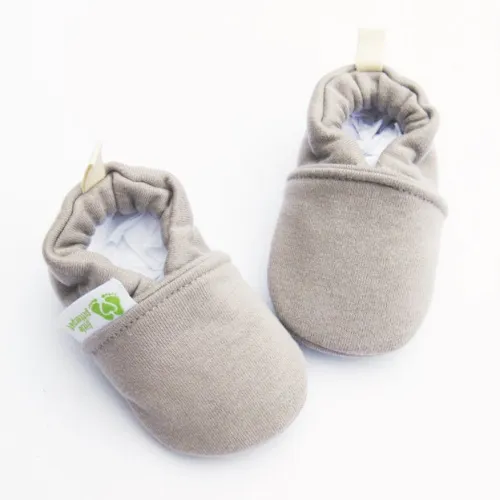 Little Pitterpat Light Shroom Fleece All Fabric Soft Sole Shoes