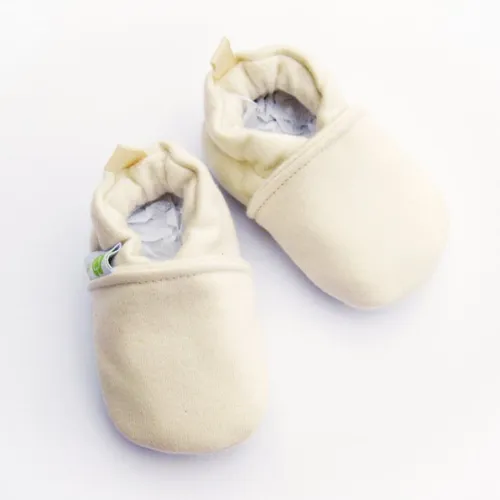 Little Pitterpat Natural Fleece All Fabric Soft Sole Shoes