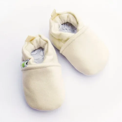 Little Pitterpat Natural Fleece All Fabric Soft Sole Shoes