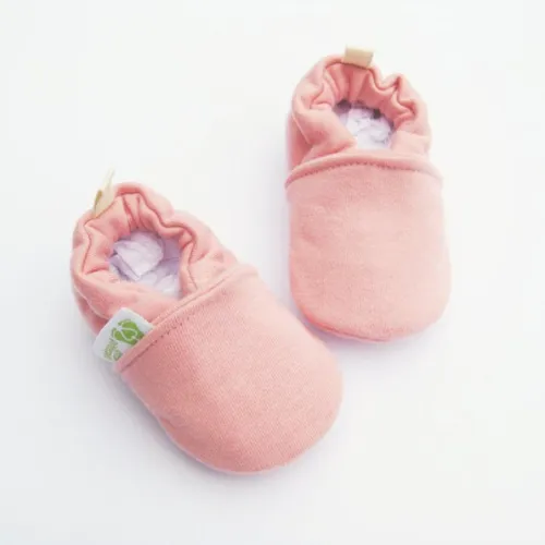 Little Pitterpat Pink Fleece All Fabric Soft Sole Shoes