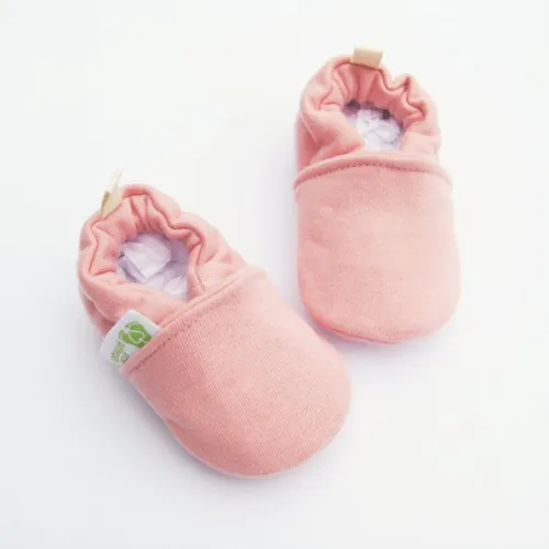 Little Pitterpat Pink Fleece All Fabric Soft Sole Shoes