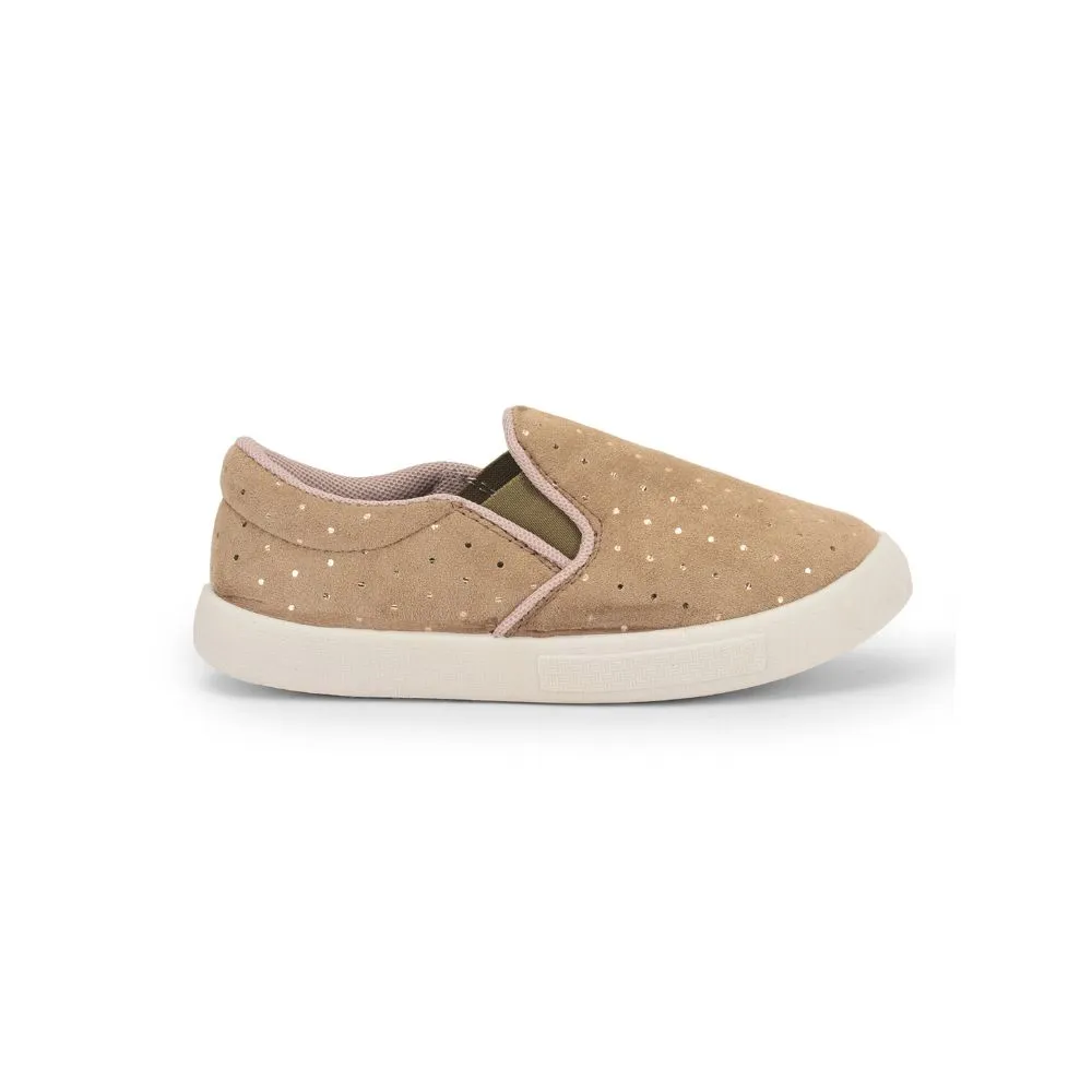 Lucy & Luke (Beige) Casual Non Lacing Shoes For Kids BASTIAN-3M By Liberty