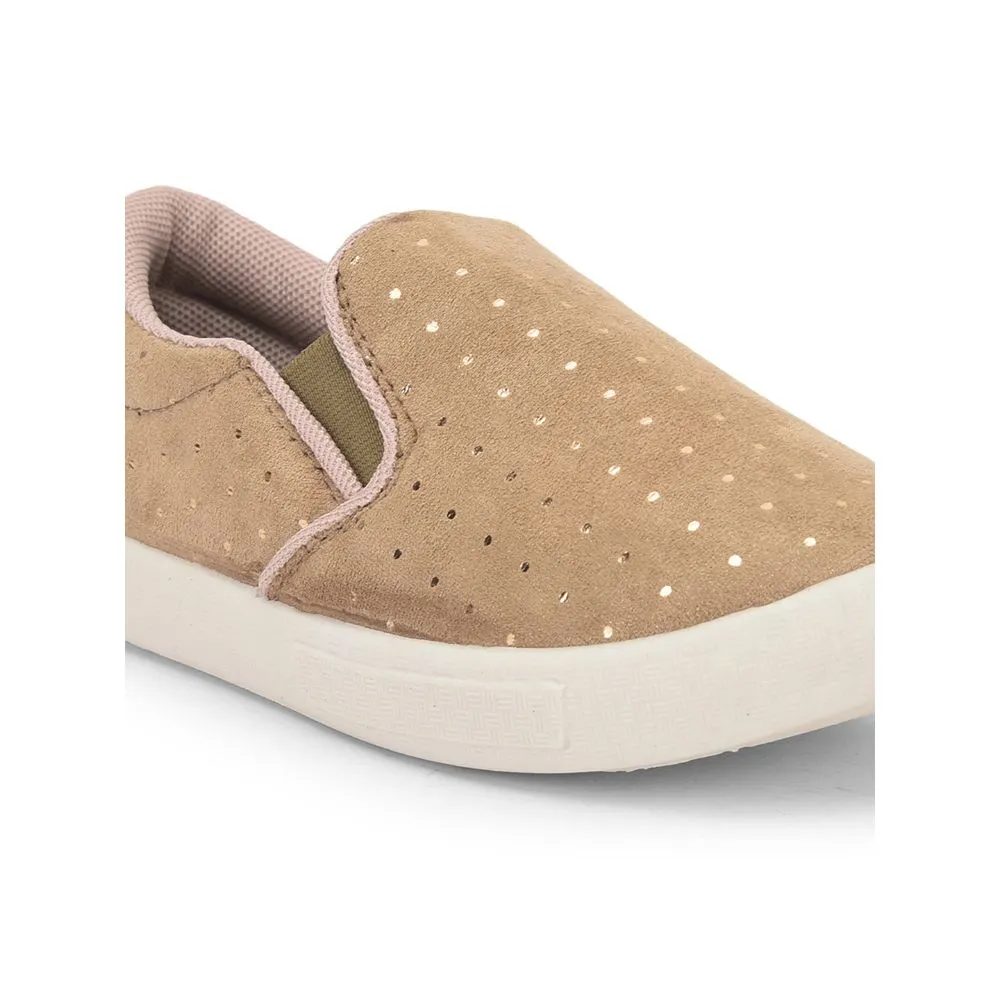 Lucy & Luke (Beige) Casual Non Lacing Shoes For Kids BASTIAN-3M By Liberty