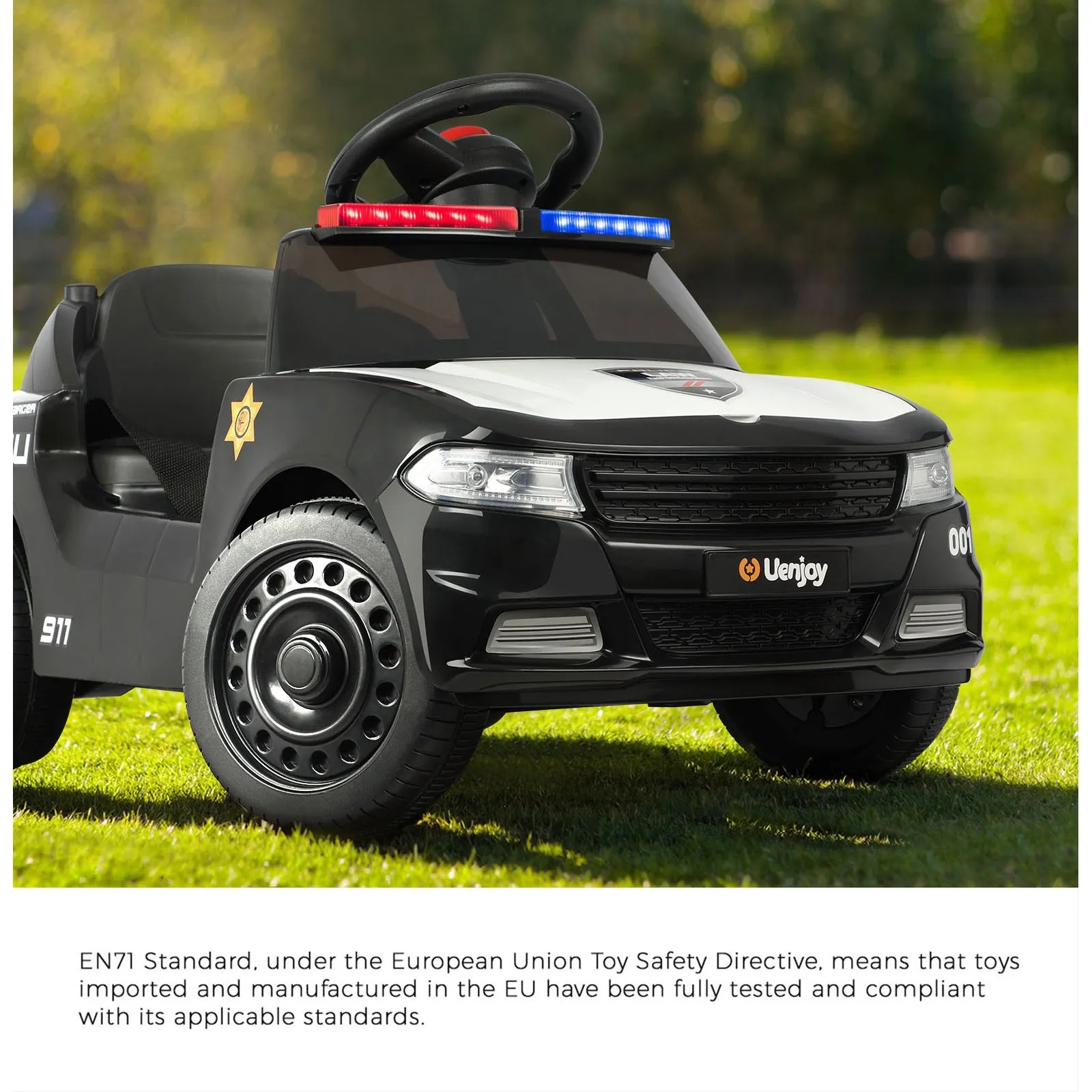 Mazam Kids Ride On Car Electric Toys Inspired Patrol Police Gift for Toddlers