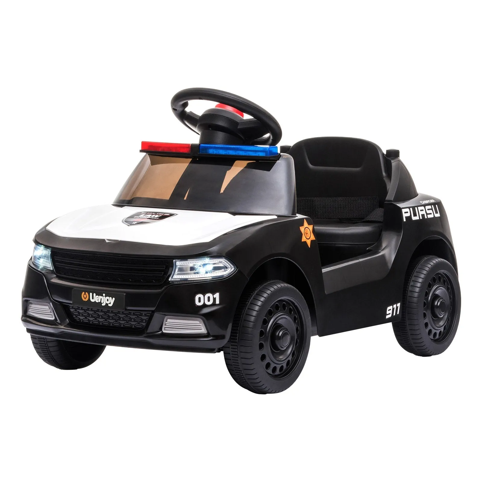 Mazam Kids Ride On Car Electric Toys Inspired Patrol Police Gift for Toddlers