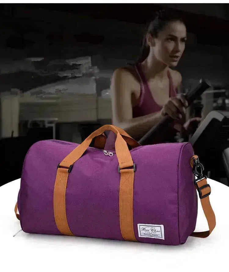 Men & Ladies Sports Duffle Travel Bag Lager Canvas Leisure Work Gym Holdall Bags