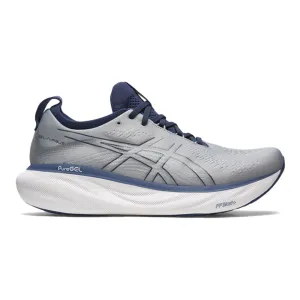 Men's Asics Gel-Nimbus 25, Sheet Rock/Indigo Blue, 11 4E Extra Wide