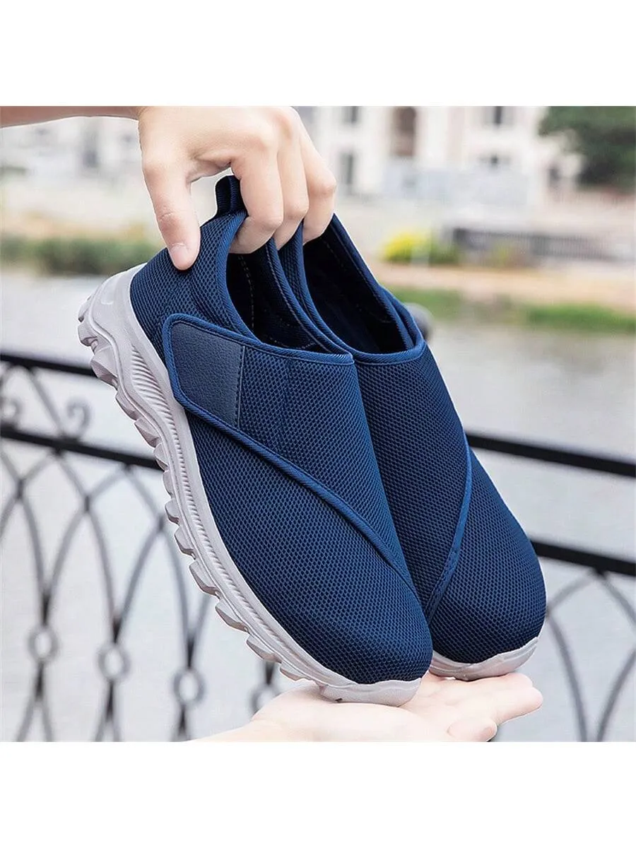 Men's Athletic Shoes, Spring/Summer Breathable Mesh, Wide Width And Toe Cap, Jogging/Hiking/Daily Use, Extra Wide Running Shoes, Lightweight/Comfortable, Non-Slip Travel Shoes