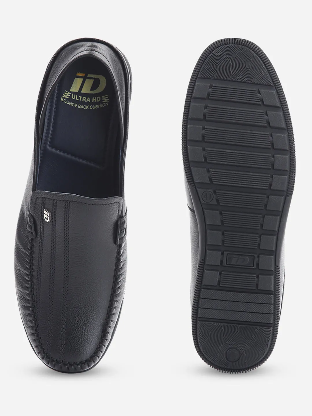 Men's Black Round Toe Casual Slip (ID1159)