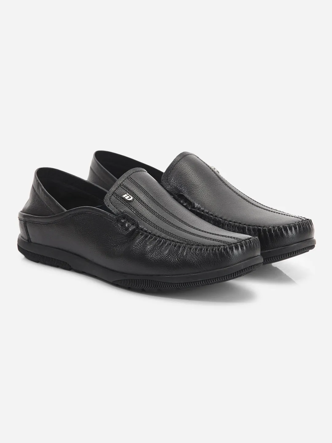 Men's Black Round Toe Casual Slip (ID1159)