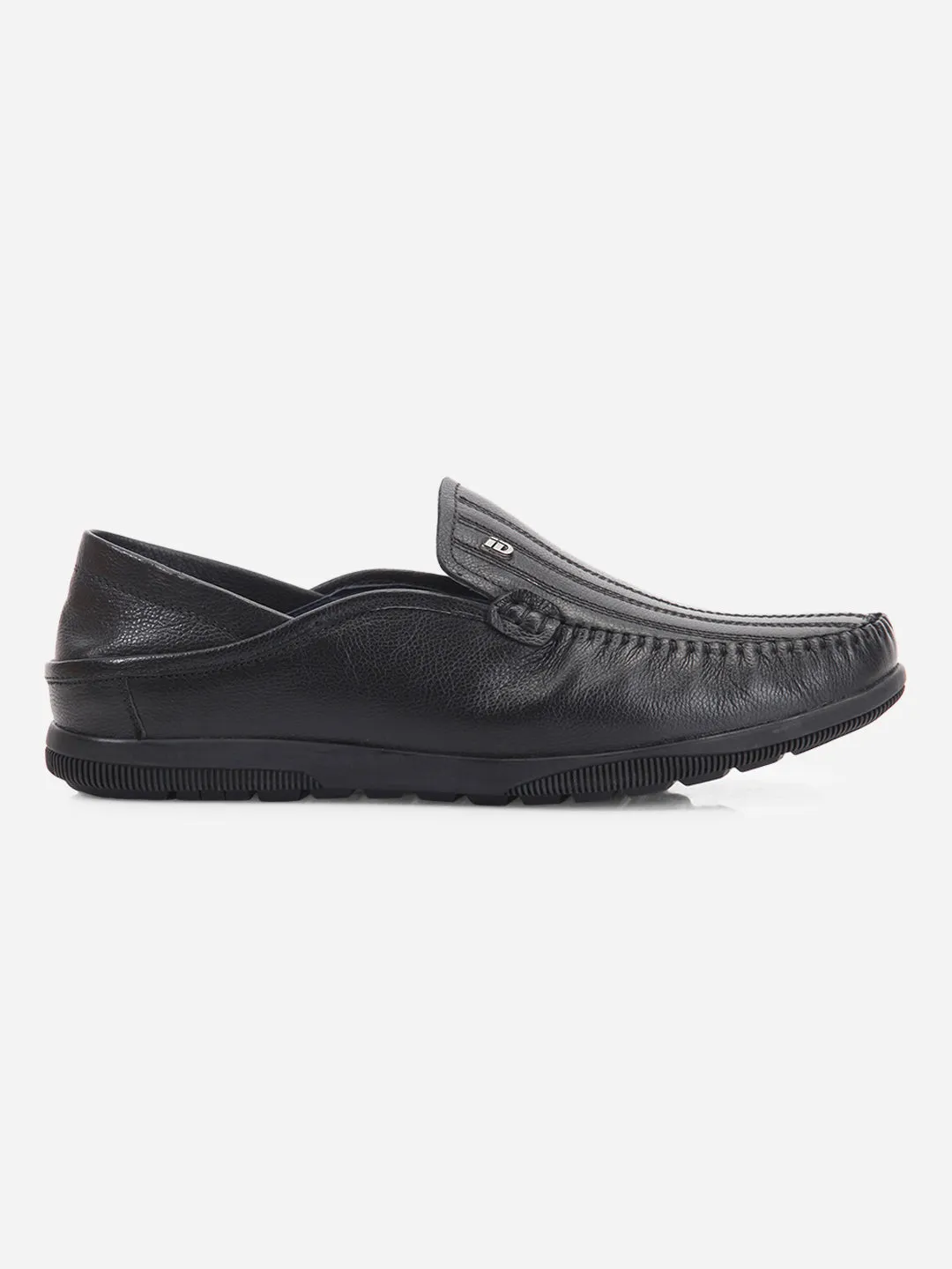 Men's Black Round Toe Casual Slip (ID1159)