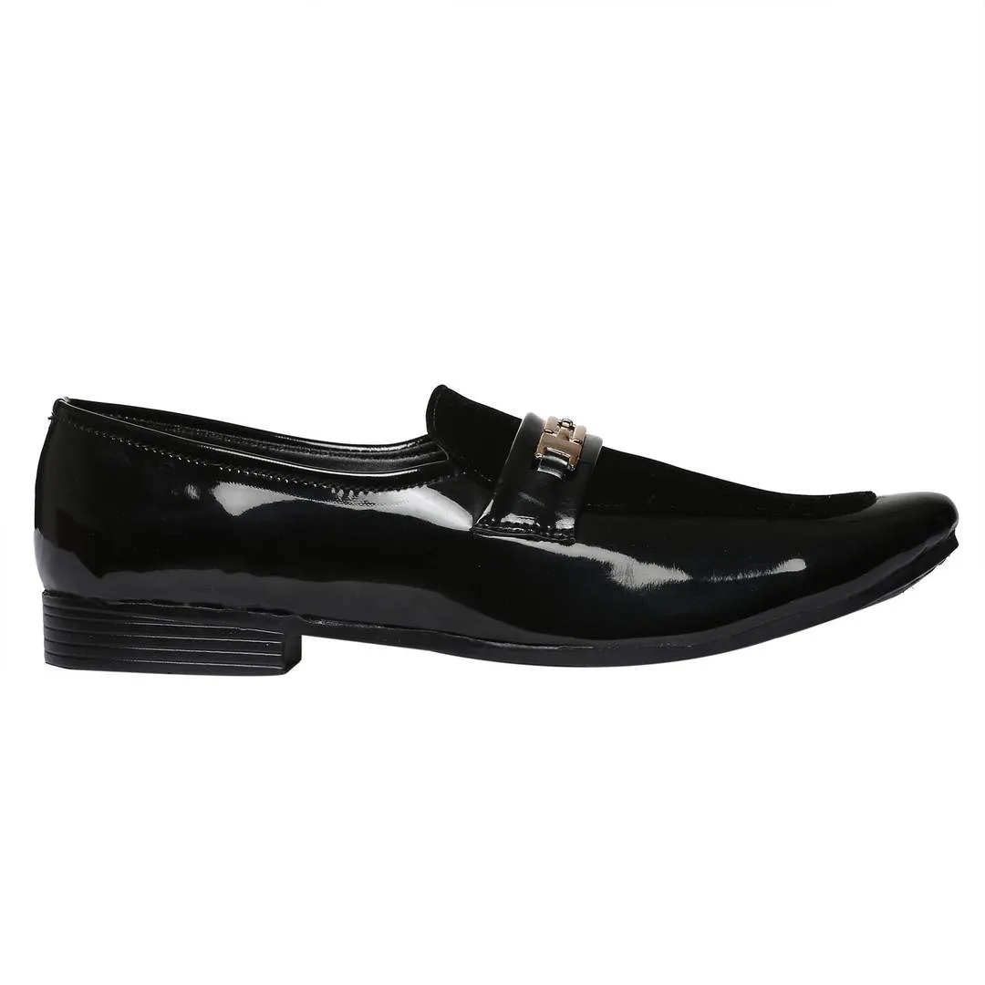 Men's Black Synthetic Formal Shoes