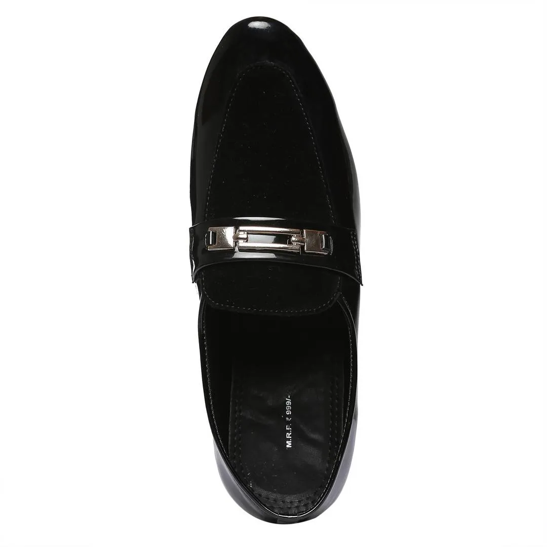 Men's Black Synthetic Formal Shoes