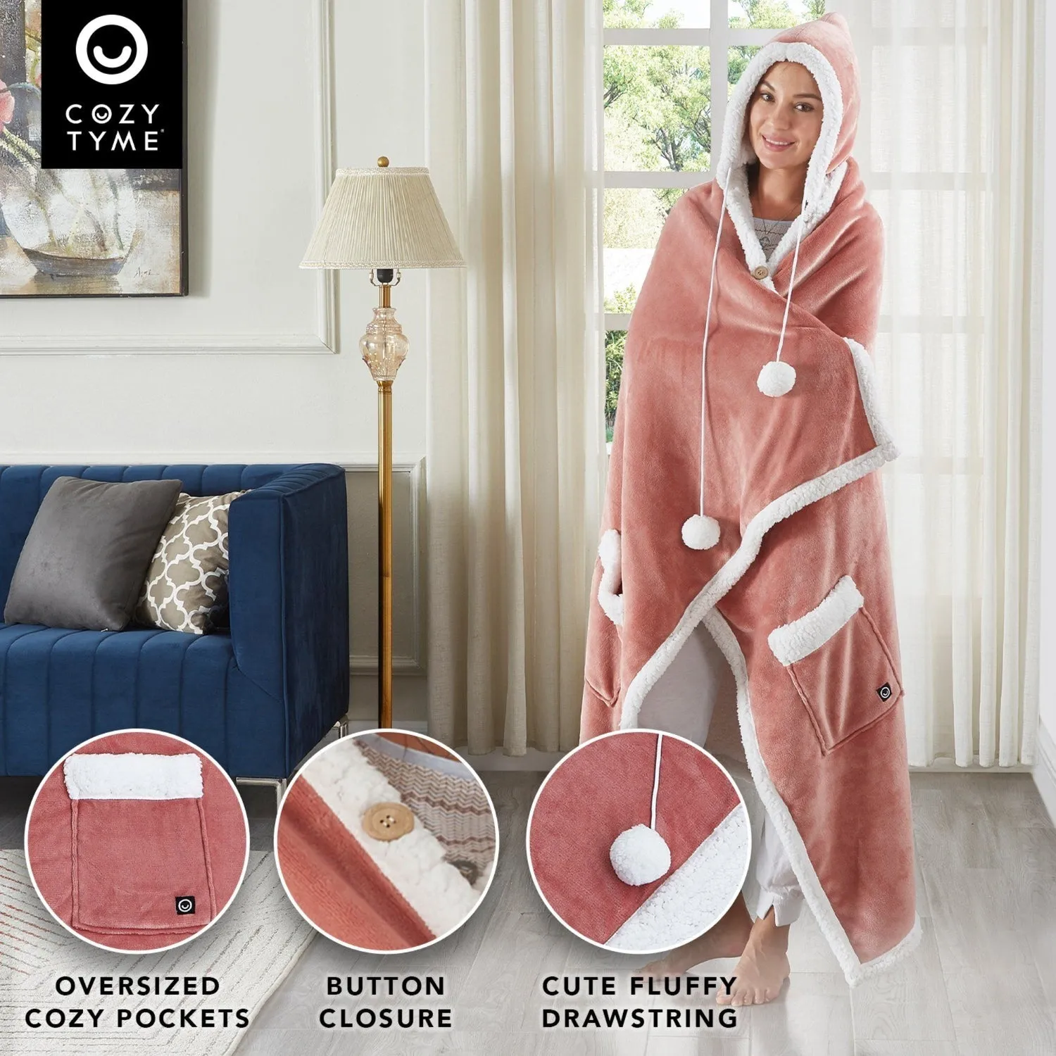 Milani Blanket with Hoodie