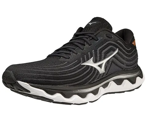 Mizuno Wave Horizon 6 (2E) - Mens - Black/Silver/Orange Copper