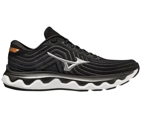 Mizuno Wave Horizon 6 (2E) - Mens - Black/Silver/Orange Copper