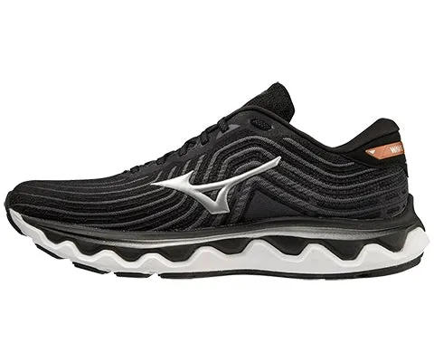 Mizuno Wave Horizon 6 (2E) - Mens - Black/Silver/Orange Copper