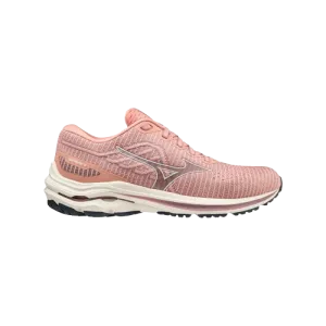 Mizuno Wave Inspire 18 Waveknit - Womens - Rosette/Snow White/Elderberry