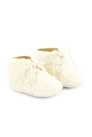 Mother of Pearl Sherpa Baby Shoes