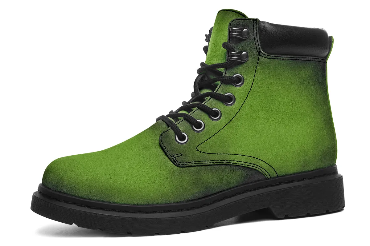 Mystic Moss Classic Boots - High Quality Micro-Suede Weatherproof Vegan Shoes with Stitched on Soles