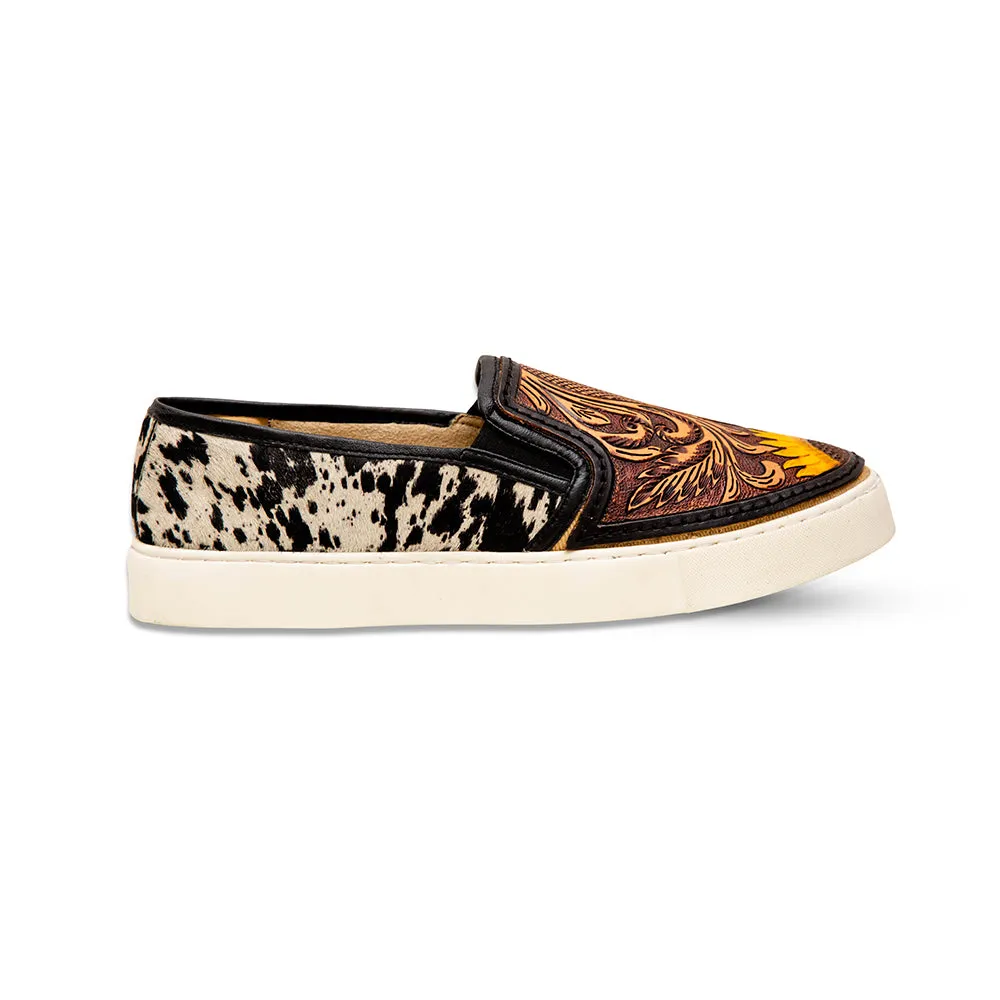 Nehard Western Hand-Tooled Sneakers