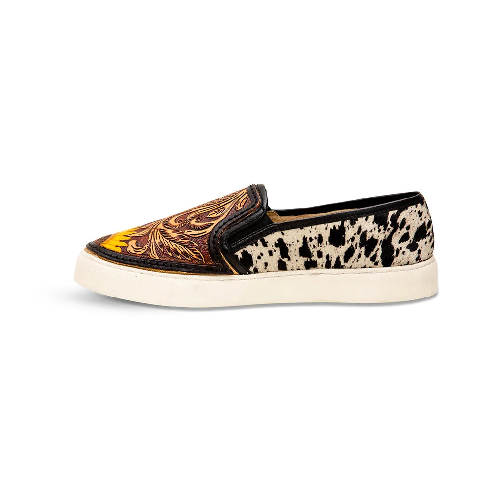 Nehard Western Hand-Tooled Sneakers