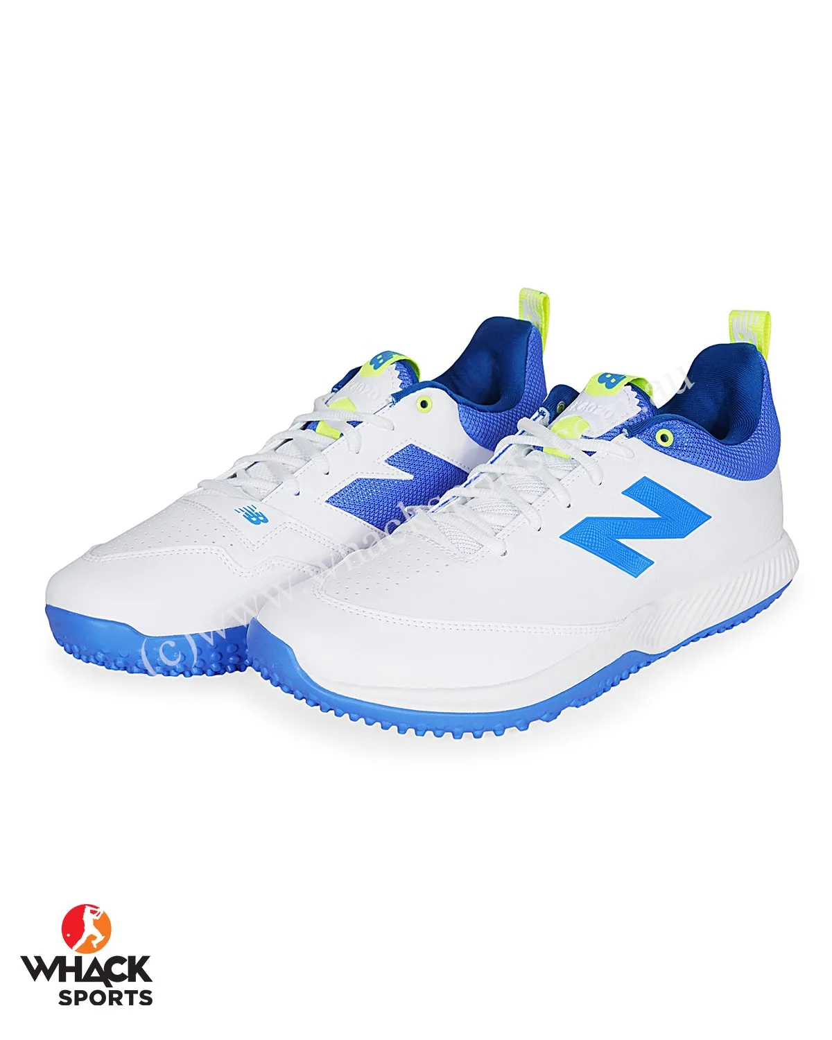 New Balance CK4020 R5 - Rubber Cricket Shoes - White/Blue