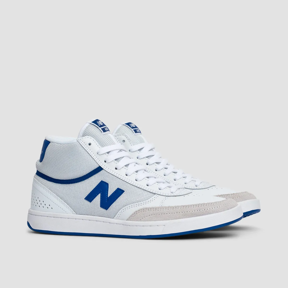 New Balance Numeric 440 High V1 Shoes - White/Royal