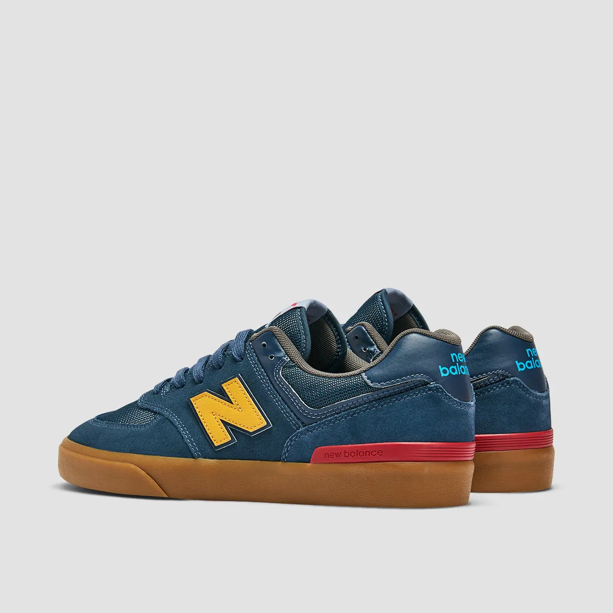 New Balance Numeric 574 Shoes - Petrol/Gum