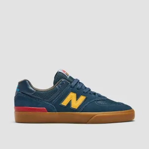 New Balance Numeric 574 Shoes - Petrol/Gum