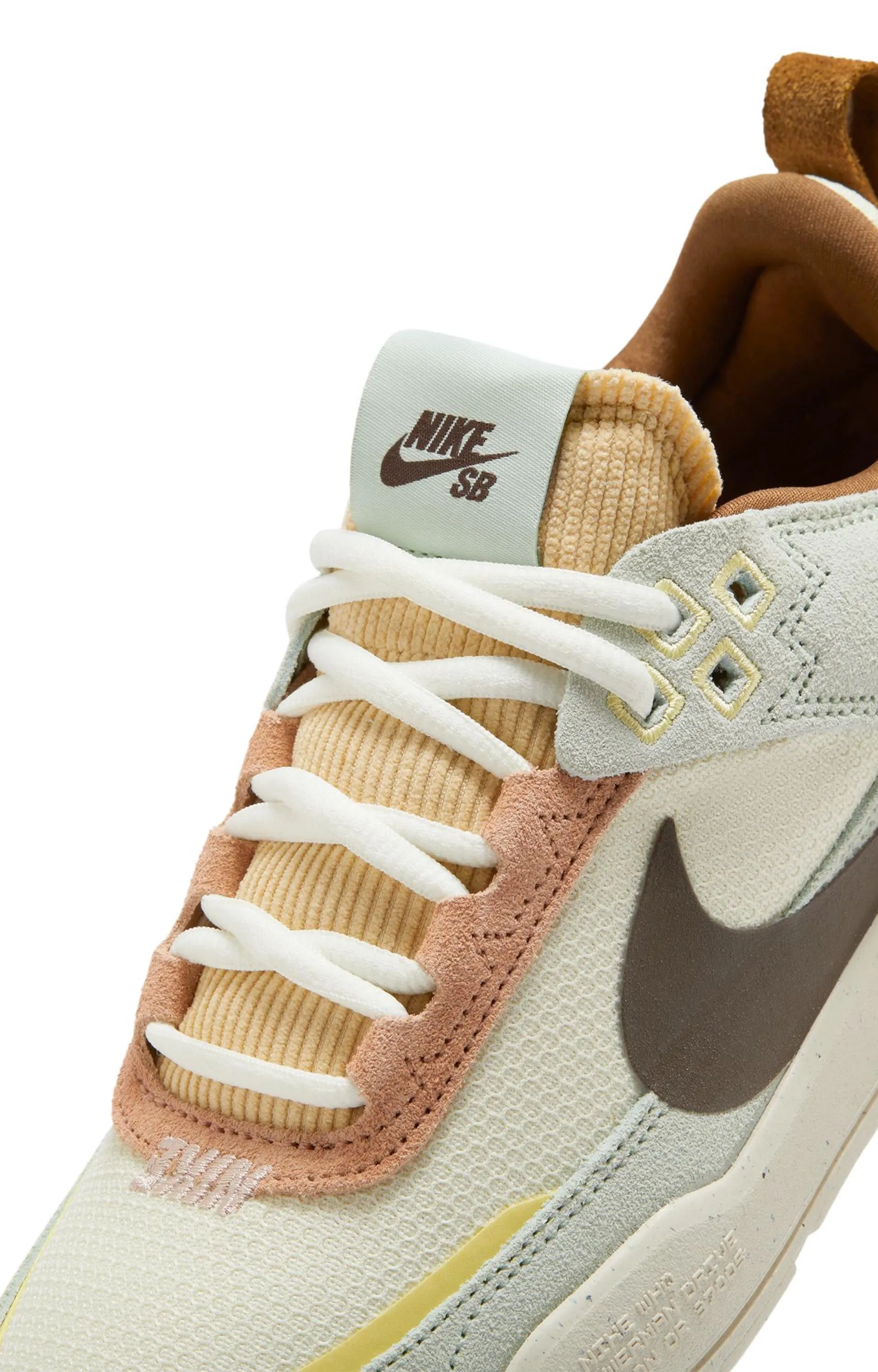 Nike SB Day One Youth Skate Shoe, Coconut Milk/Baroque Brown