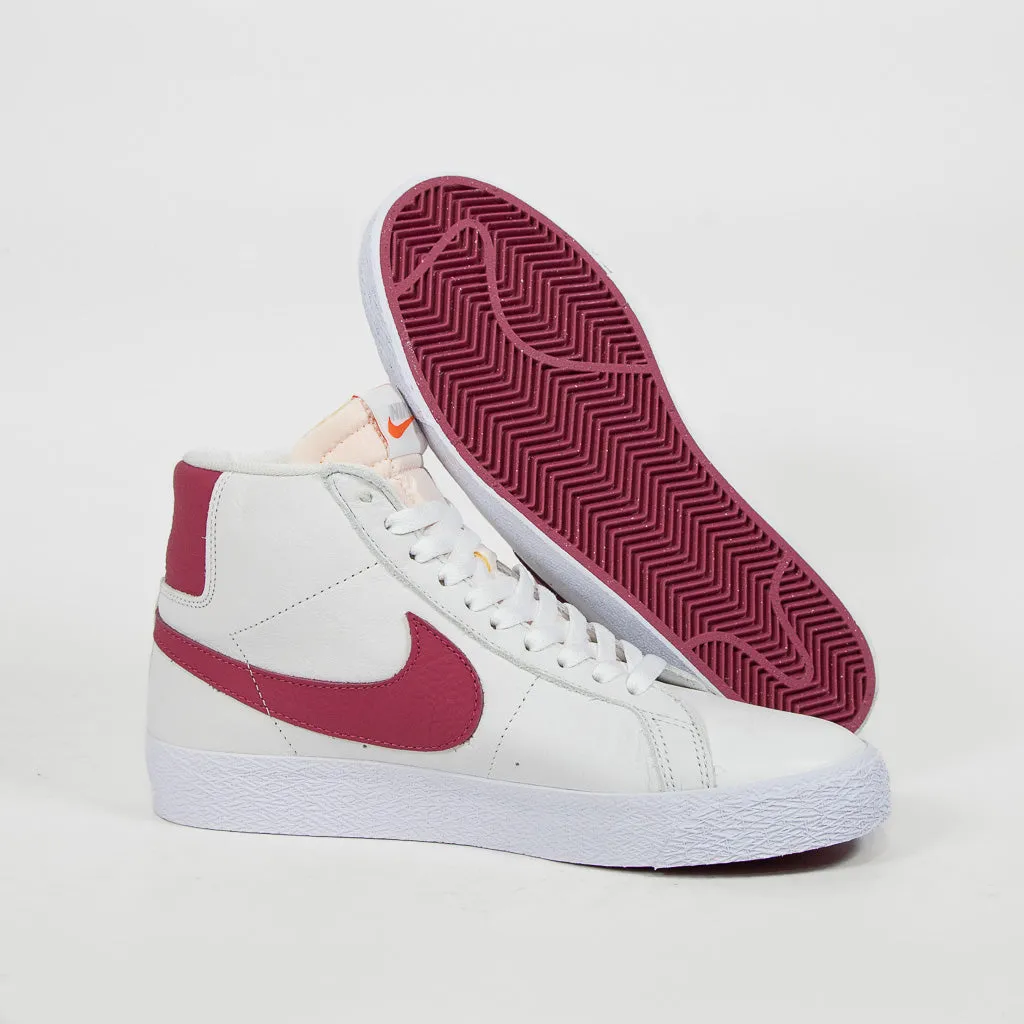 Nike SB - Orange Label Blazer Mid Shoes - White / Sweet Beet