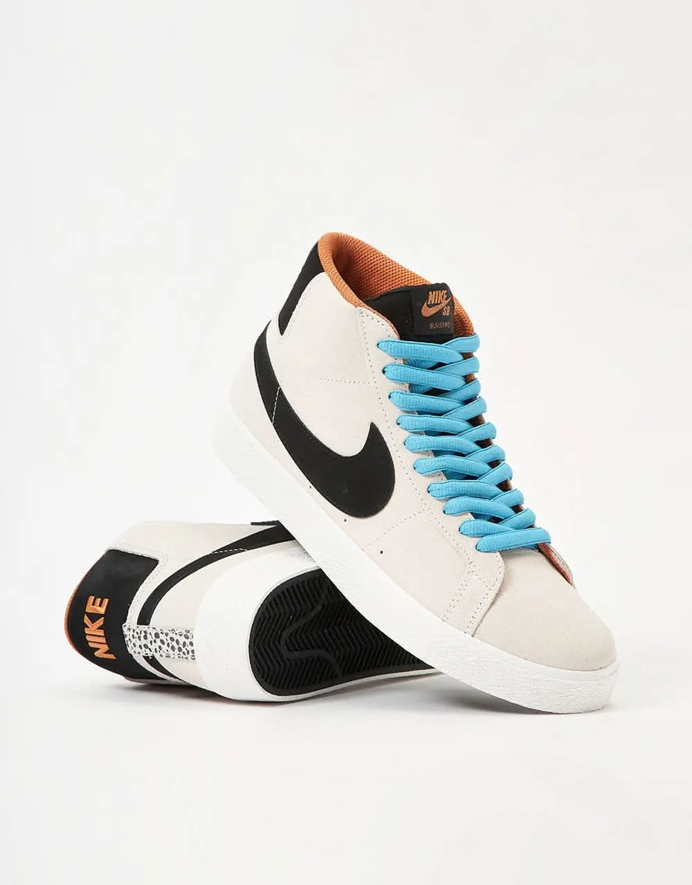 Nike SB 'Safari Electric Pack' Zoom Blazer Mid Skate Shoes - Phantom/Black-Monarch-Summit White