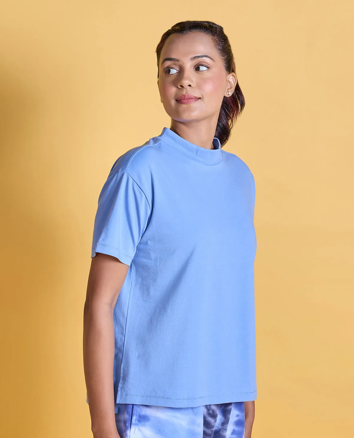 Nykd All Day Iconic Cotton Boxy Tee - NYLE276 - Hydrangea