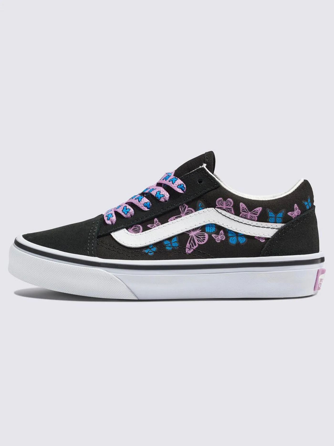 Old Skool Butterfly Kisses Black/Multi Shoes (Kids)