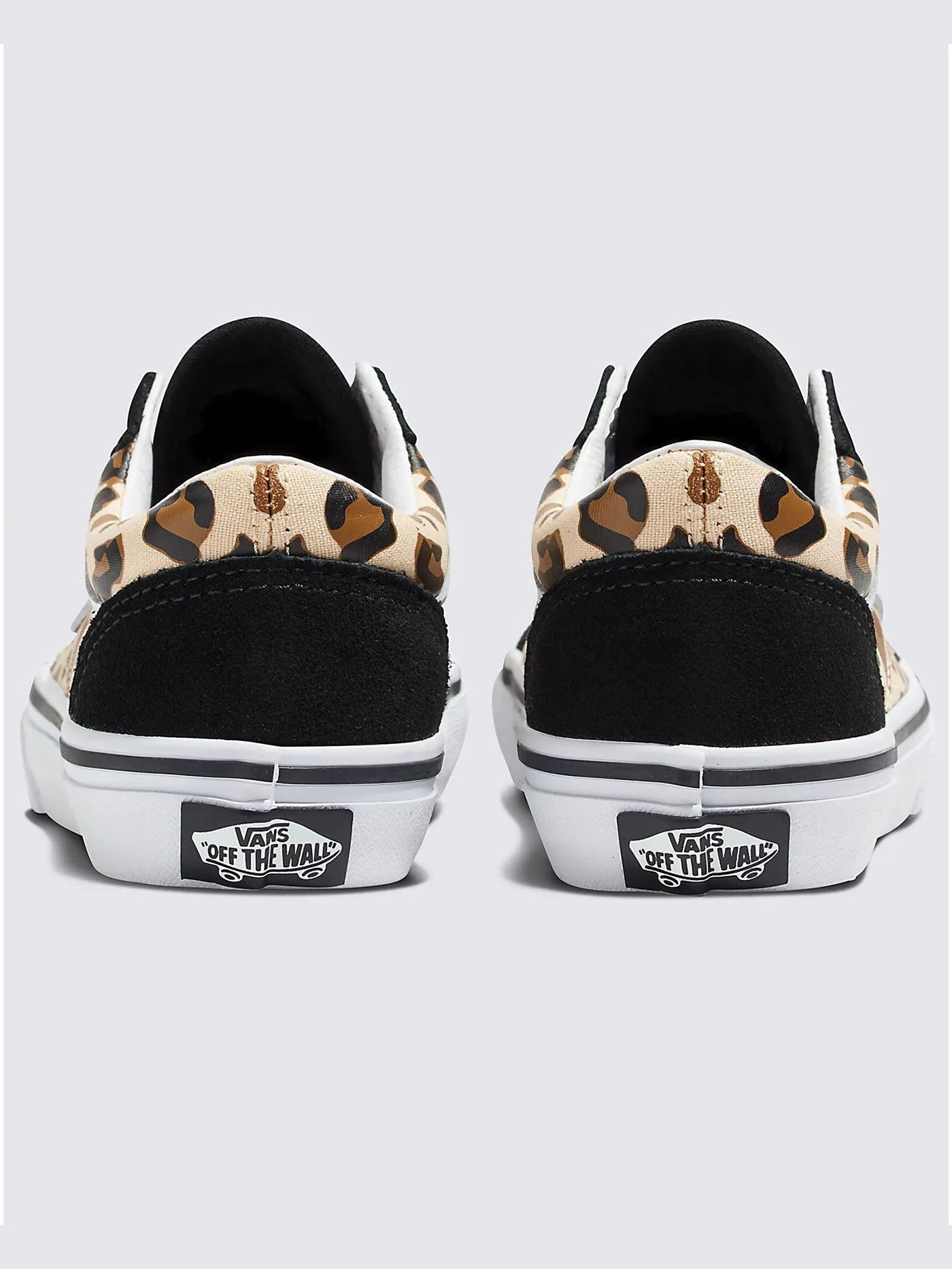 Old Skool Leopard Glitter Black/ Brown Shoes (Kids)