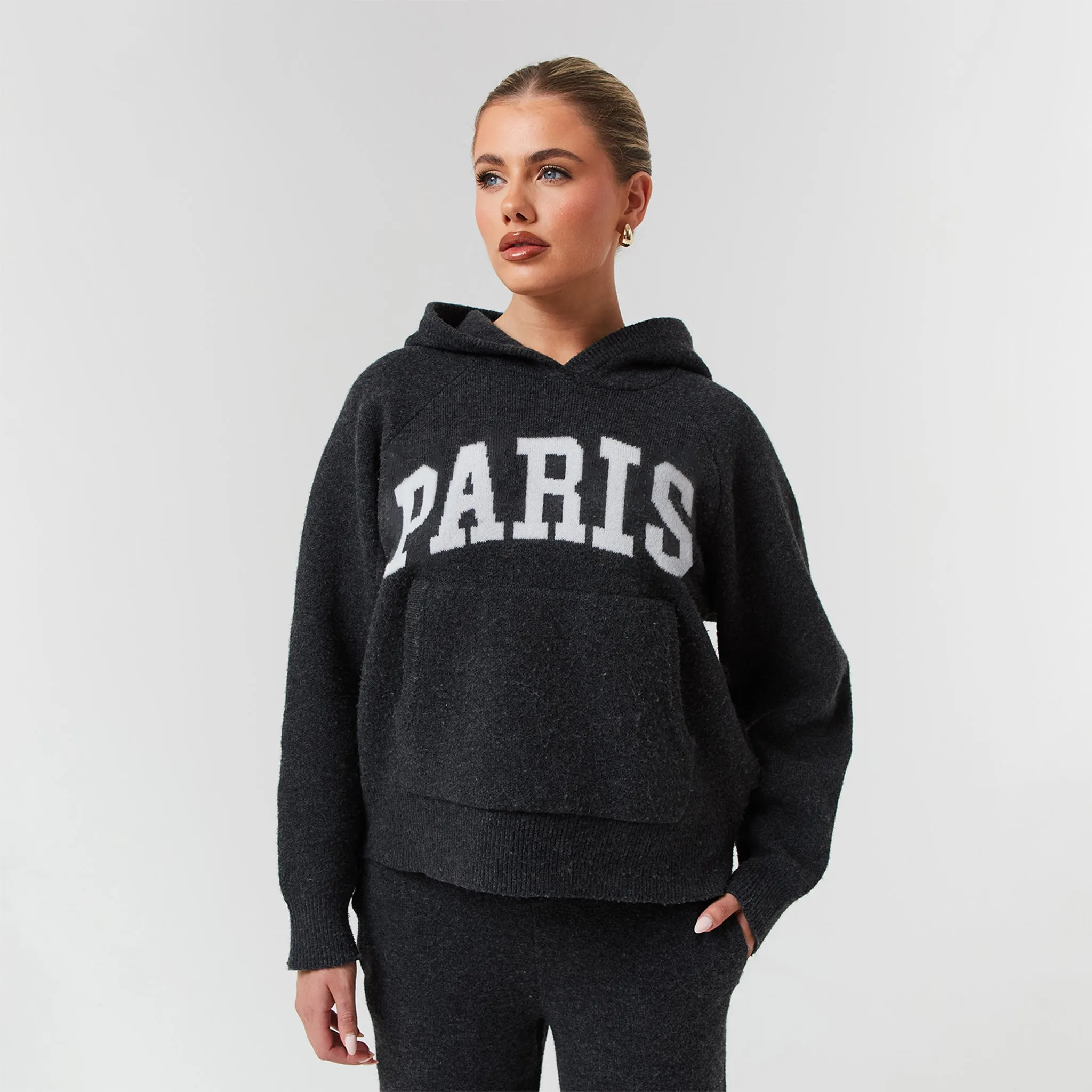 Paris Knit Tracksuit | Charcoal Marl